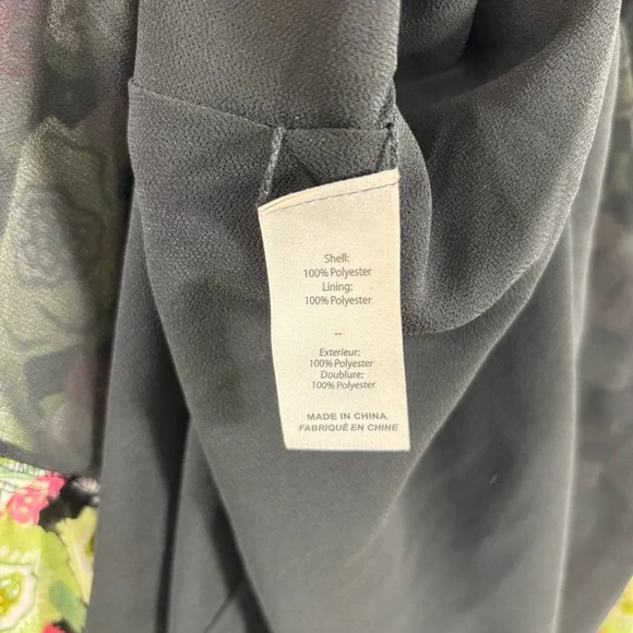 Cinq a Sept Womens Lucille Green Puff Sleeve Floral Below Knee Midi Dress NWT 2 - Picture 6 of 6